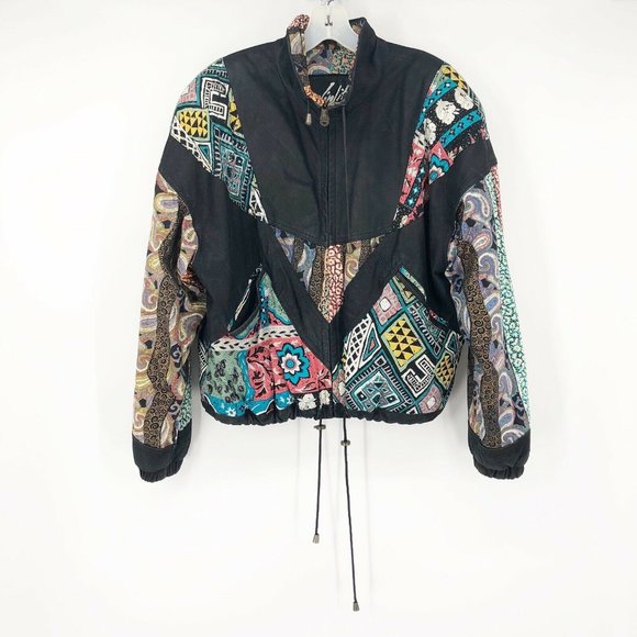 Winlit Jackets & Blazers - Vintage 80s Winlit Medium Multi Color Leather Coat